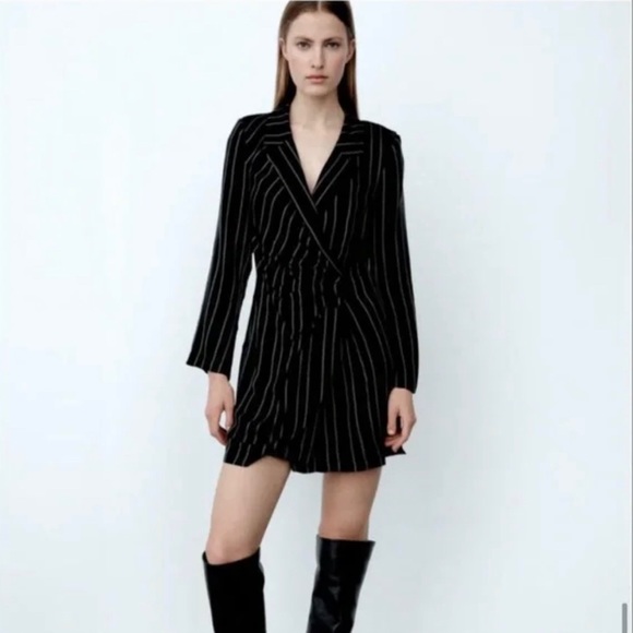 Zara Striped Blazer Dress - Picture 1 of 8